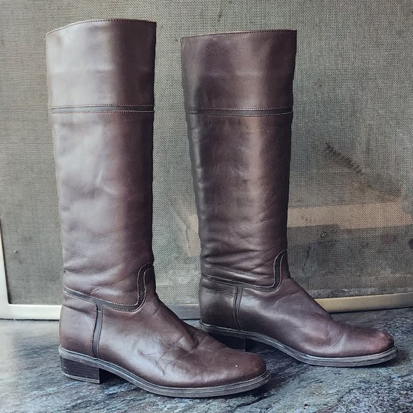 Santana Canada Shoes - Santana Canada Cognac Leather Riding Boots Size 7.5M